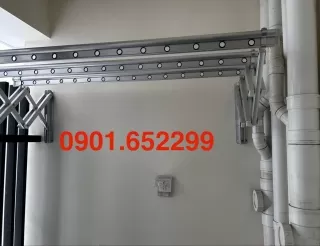 Lắp đặt giàn phơi gắn tường tại khu dân cư Bửu Long
