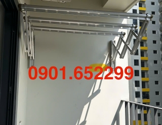 Thi công ,lắp đặt giàn phơi gắn tường tại chung cư B1/B2