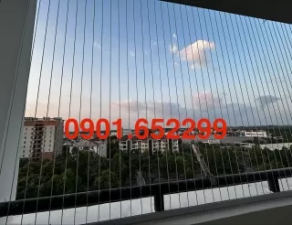 Thi công lưới an toàn ban công chung cư B1/B2 