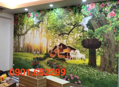  Dịch vụ tranh dán tường Biên Hòa thi công tận nhà uy tín