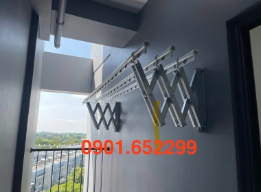  Giàn phơi gắn tường cao cấp Biên Hòa,chịu lực tốt,bền bỉ