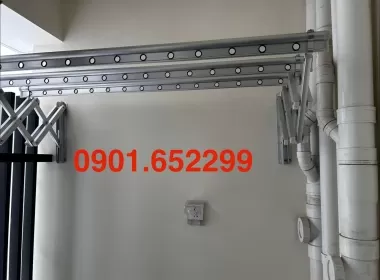  Lắp đặt giàn phơi gắn tường tại khu dân cư Bửu Long