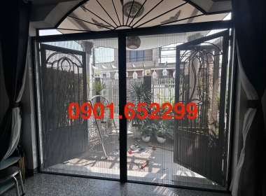  Thi công cửa lưới chống muỗi tại khu dân cư Bửu Long