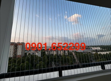  Thi công lưới an toàn ban công chung cư B1/B2 