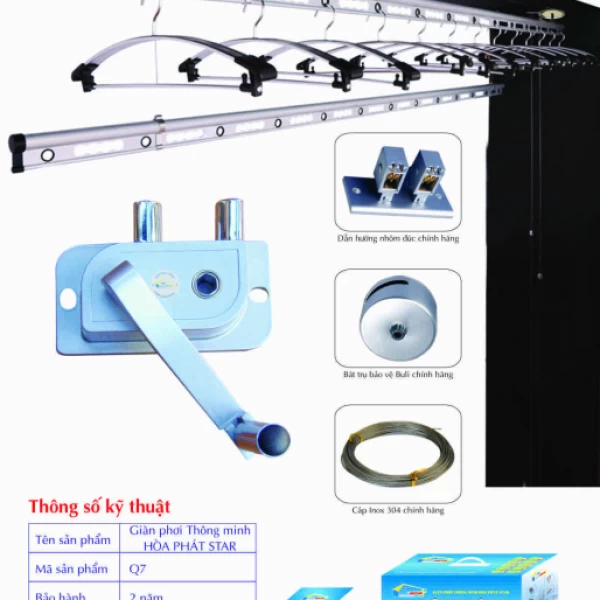 Giàn Phơi Gắn Trần Hòa Phát Q7