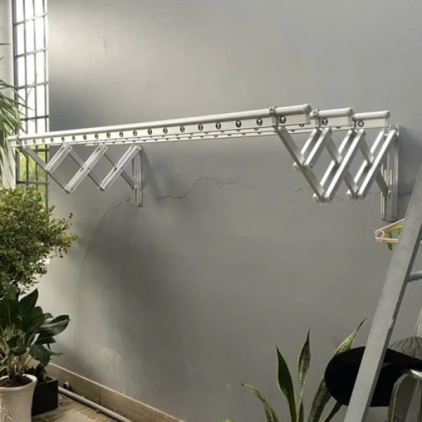 giàn phơi gắn tường hợp kim nhôm mã 01