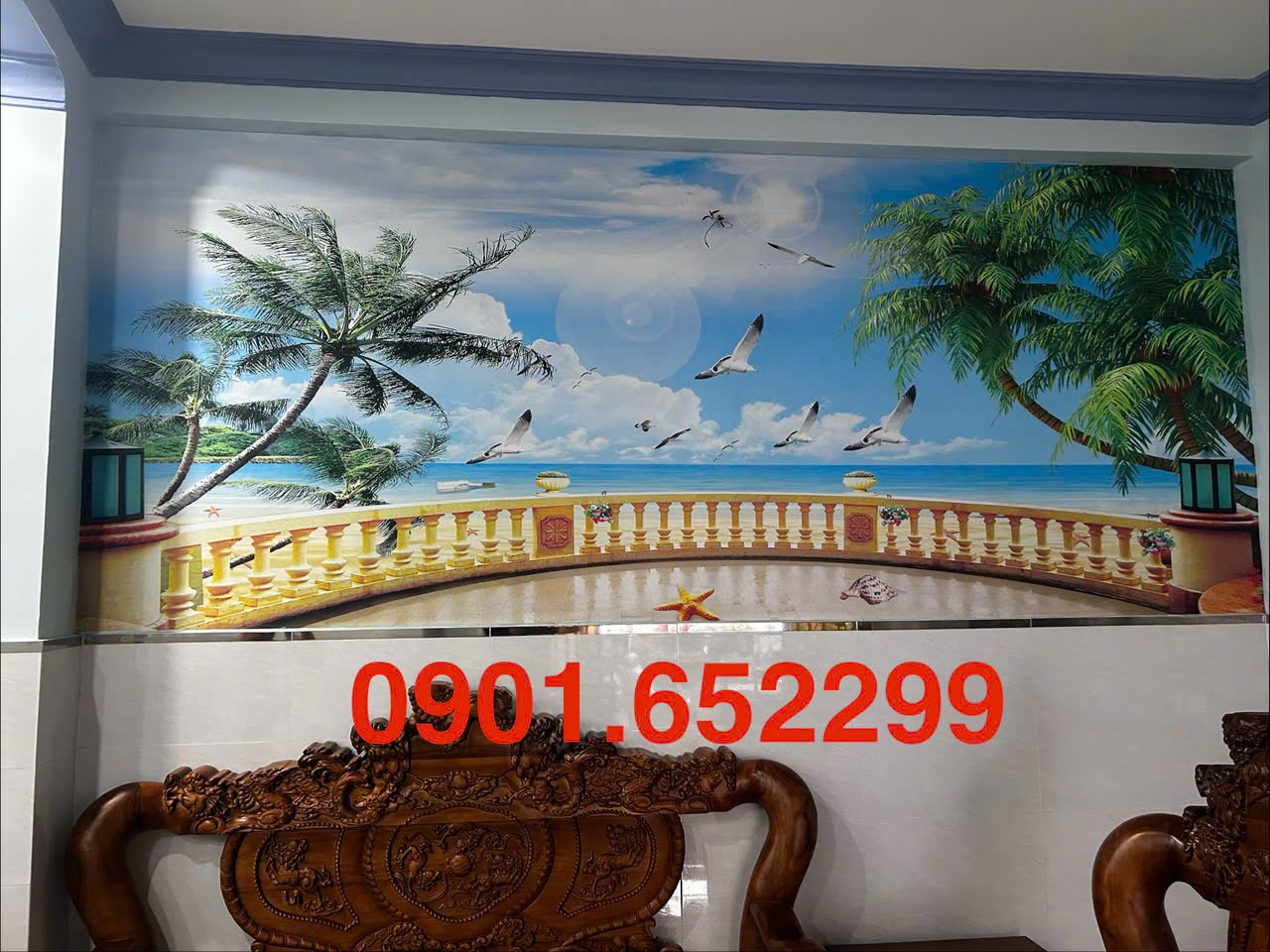 Báo giá tranh dán tường Biên Hòa thi công tận nhà mới nhất