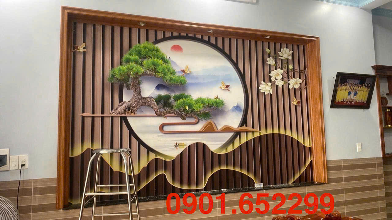Đơn vị thi công tranh dán tường Biên Hòa giá rẻ tận nhà
