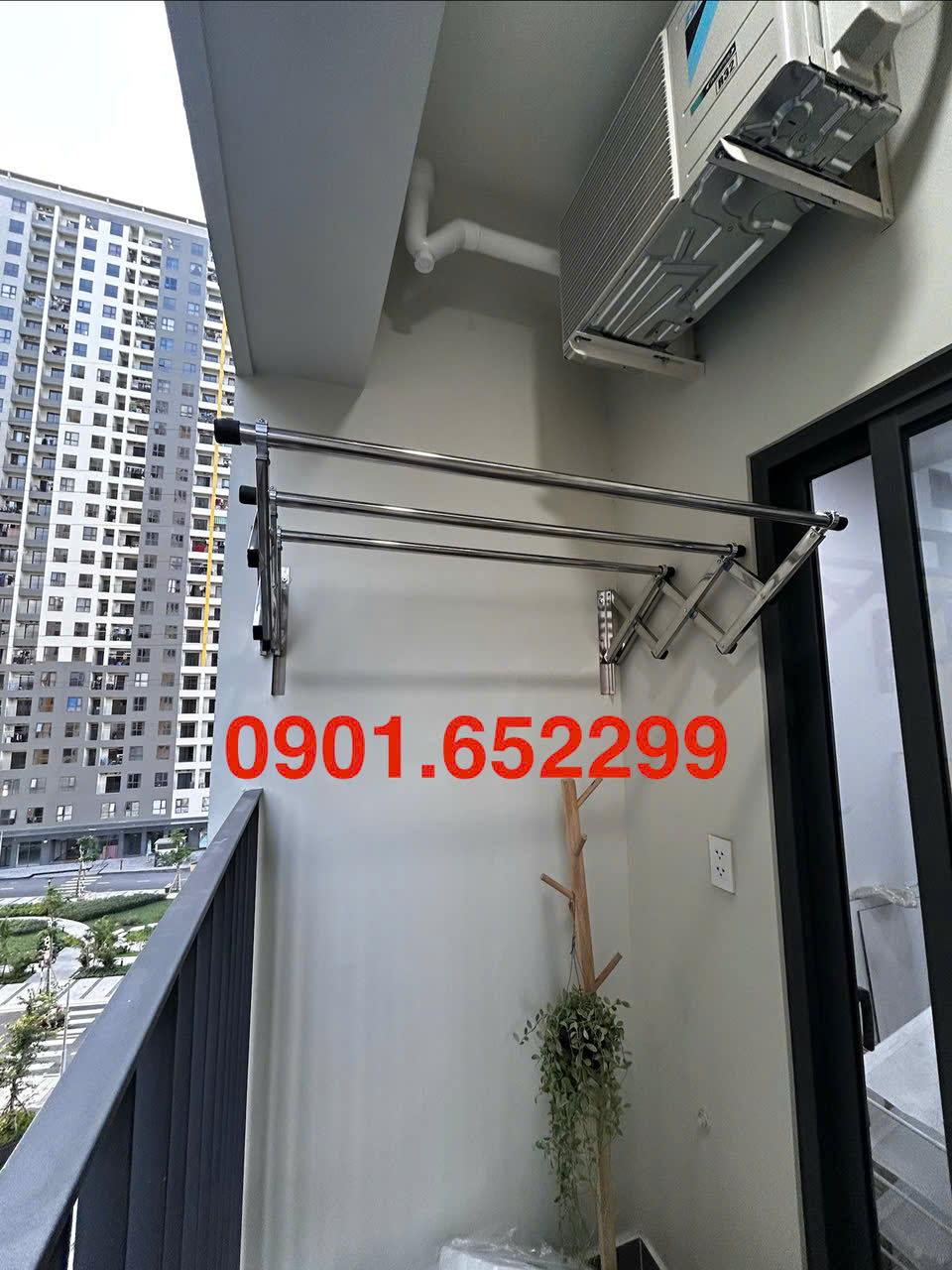 Giàn phơi thông minh chung cư Cường Thuận