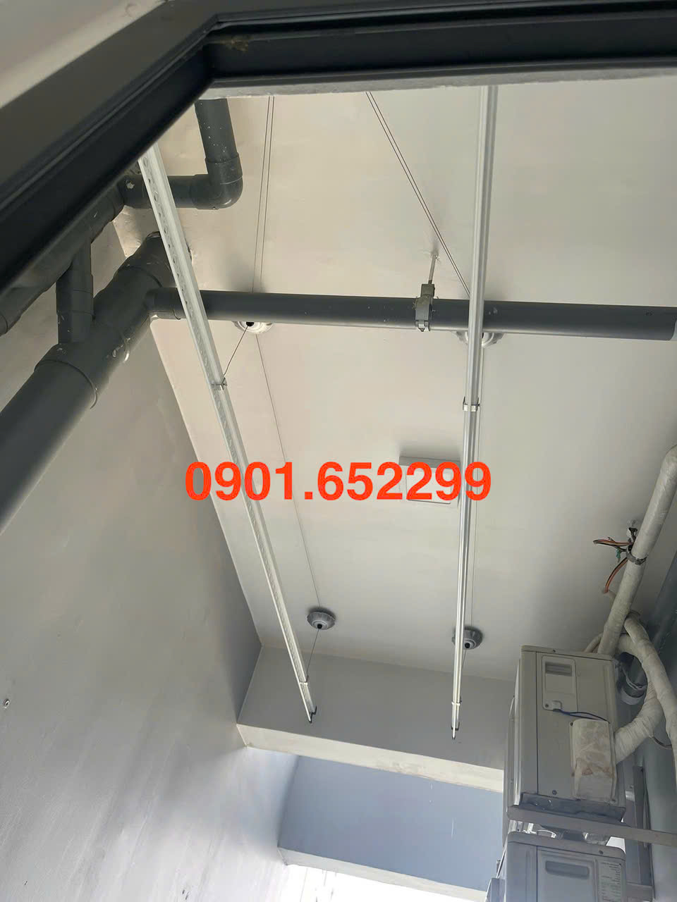 Giàn phơi gắn trần cao cấp Biên Hòa chịu lực tốt ,bền bỉ