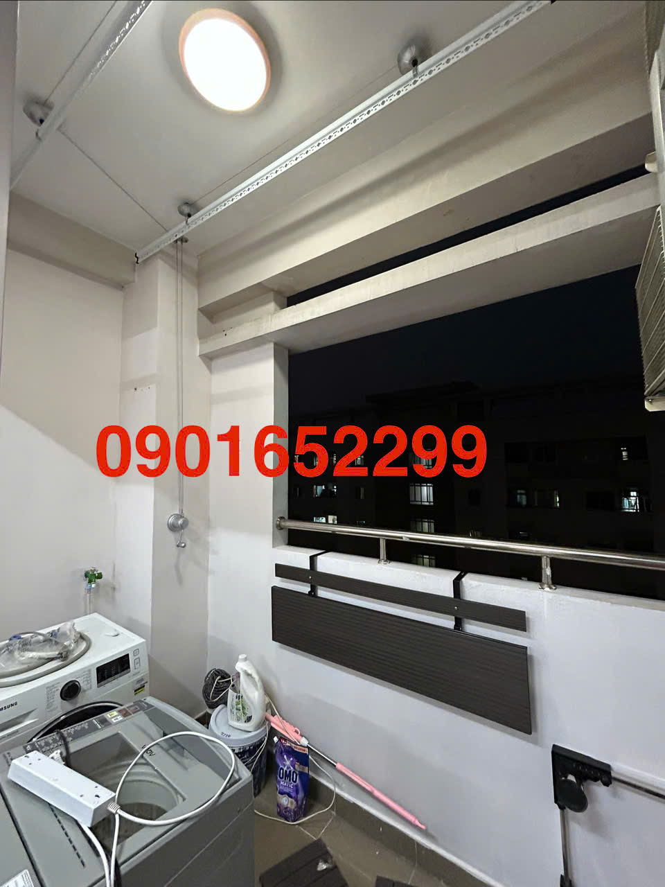 Lắp đặt giàn phơi gắn trần chung cư A1/A2