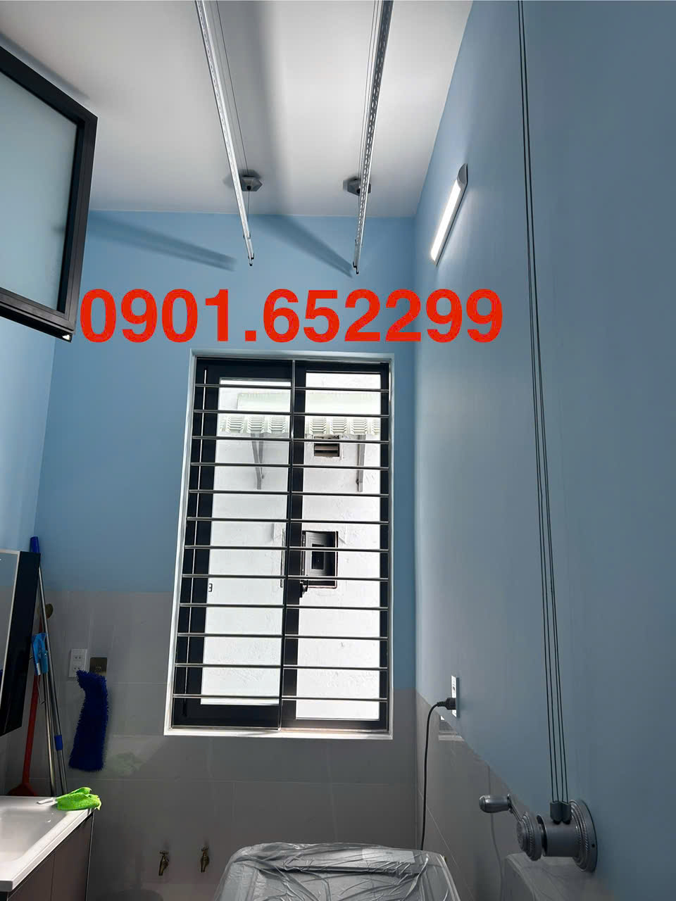 Giàn phơi gắn trần được dùng nhiều nhất