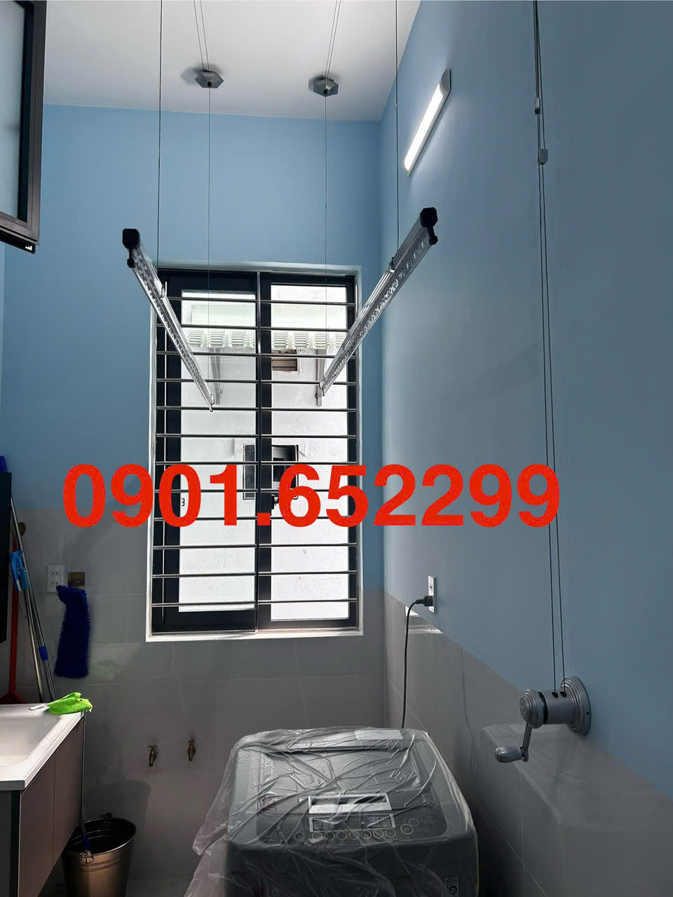 Giàn phơi gắn trần được dùng nhiều nhất