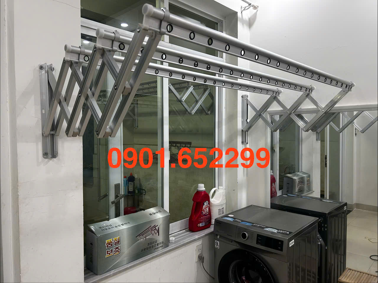 Giàn phơi gắn tường Biên Hòa cho chung cư ,nhà phố tiện lợi