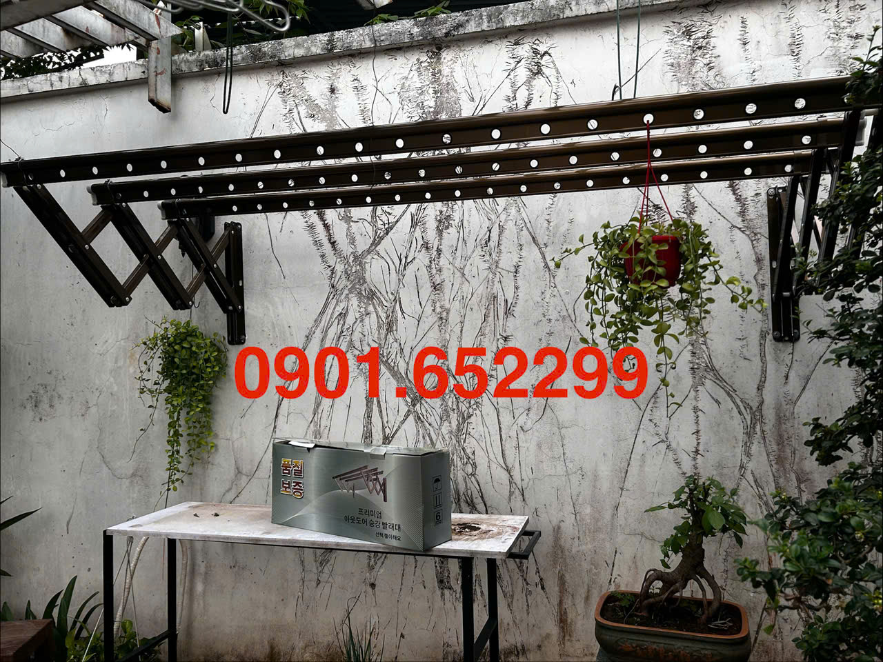 Giàn phơi gắn tường Đồng Nai giá rẻ,lắp đặt nhanh tại nhà