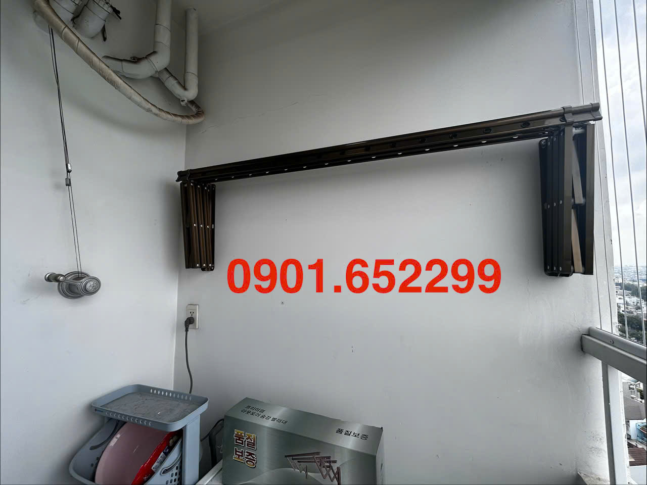Giàn phơi gắn tường thông minh tại Biên Hòa ,tiết kiệm diện tích