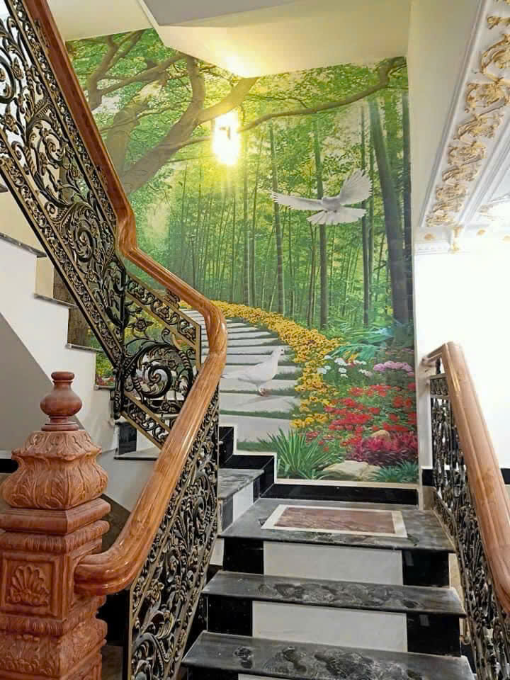 Nhận thi công tranh dán tường Biên Hòa theo yêu cầu tại nhà