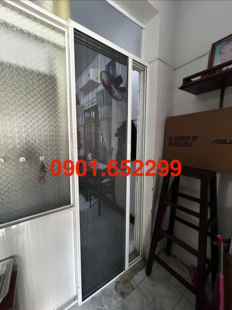 Thi công cửa lưới chống muỗi khu dân cư Bửu Long