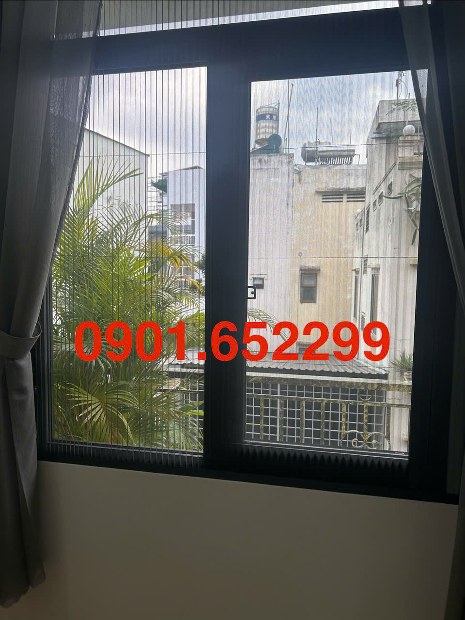 Thi công cửa lưới chống muỗi khu dân cư Bửu Long