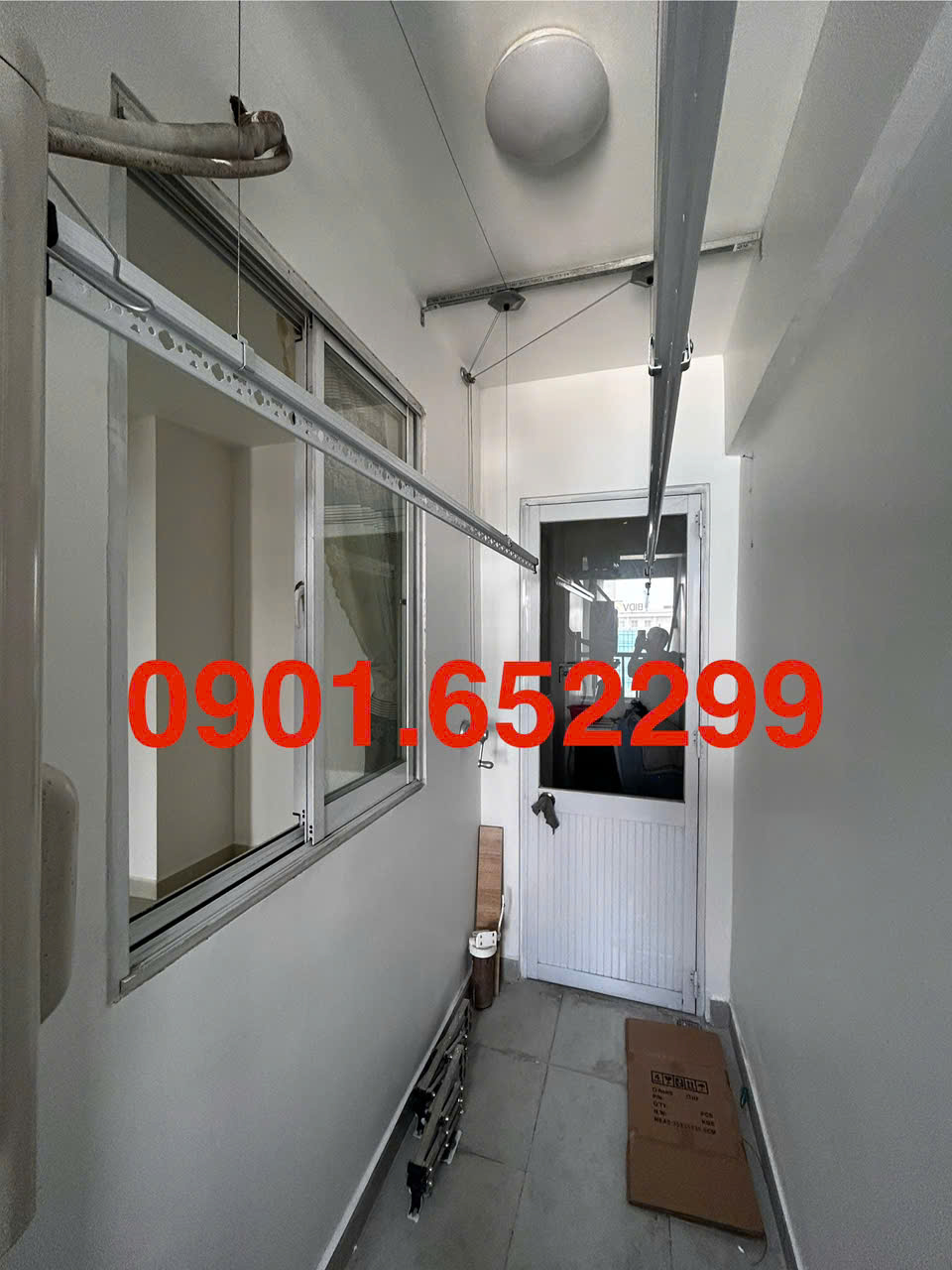 Thi công giàn phơi gắn trần chung cư Sơn An