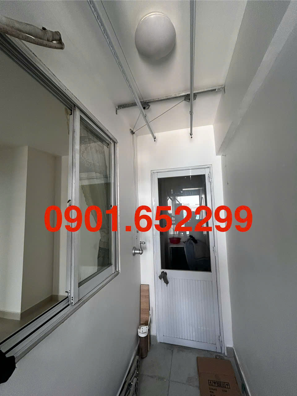 Thi công giàn phơi gắn trần chung cư Sơn An