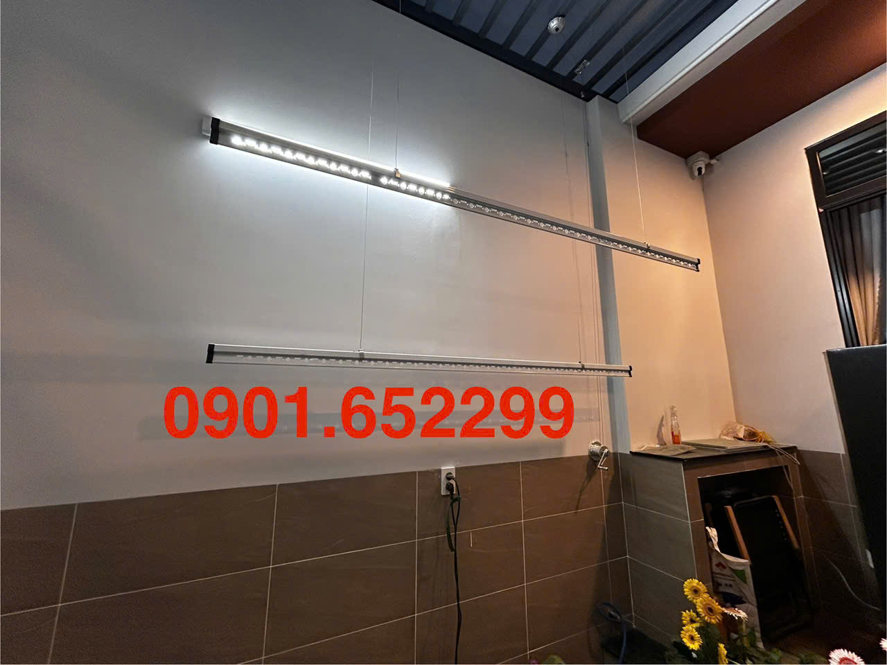 Thi công giàn phơi gắn trần tại phường Long Bình