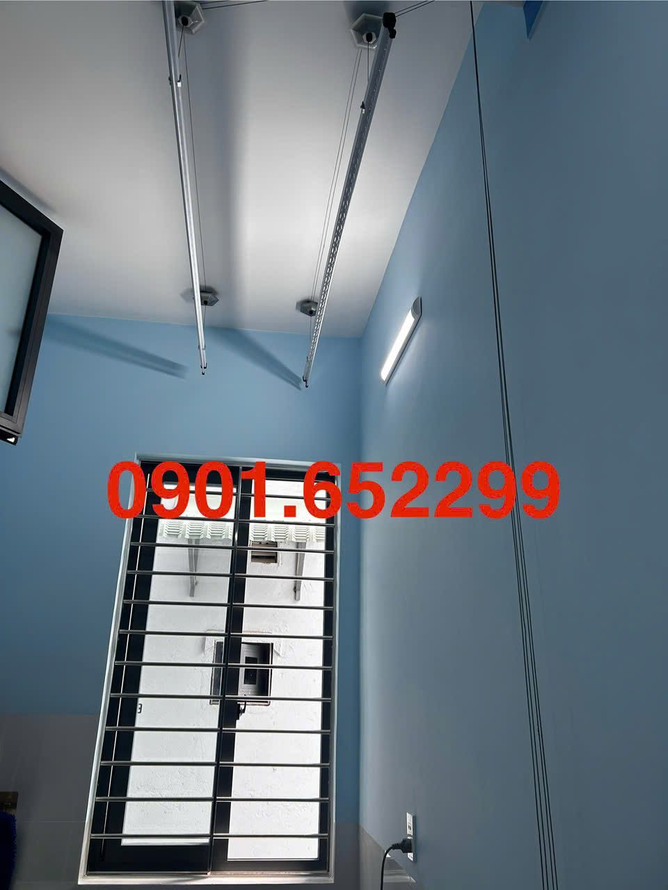 Thi công giàn phơi gắn trần tại phường Long Bình