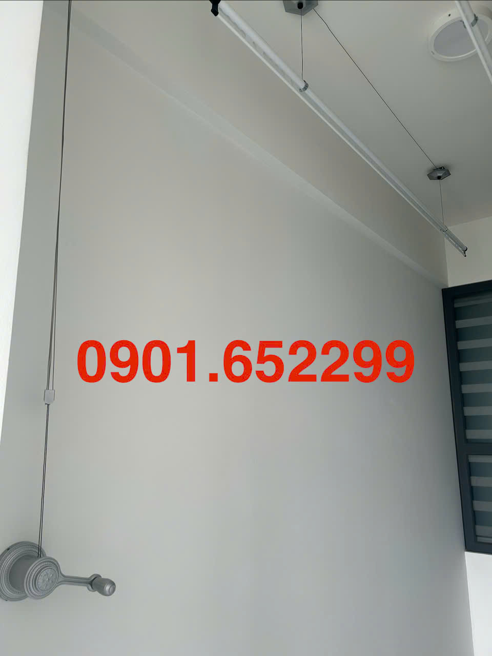 Thi công ,giàn phơi gắn trần tại chung cư Pegasus