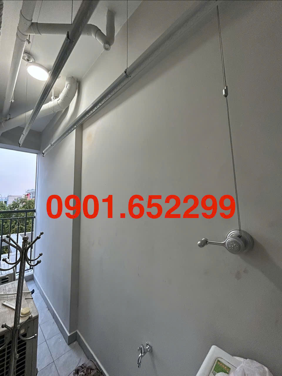 Thi công giàn phơi gắn trần tại chung cư Pegasus Plaza