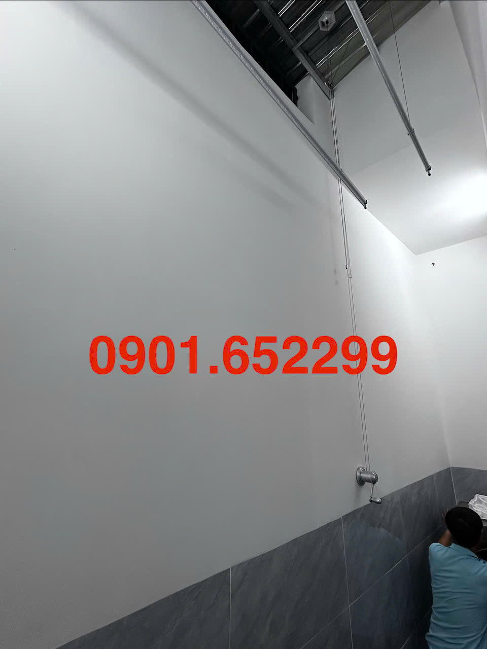 Thi công giàn phơi thông minh tại khu dân cư Bửu Long