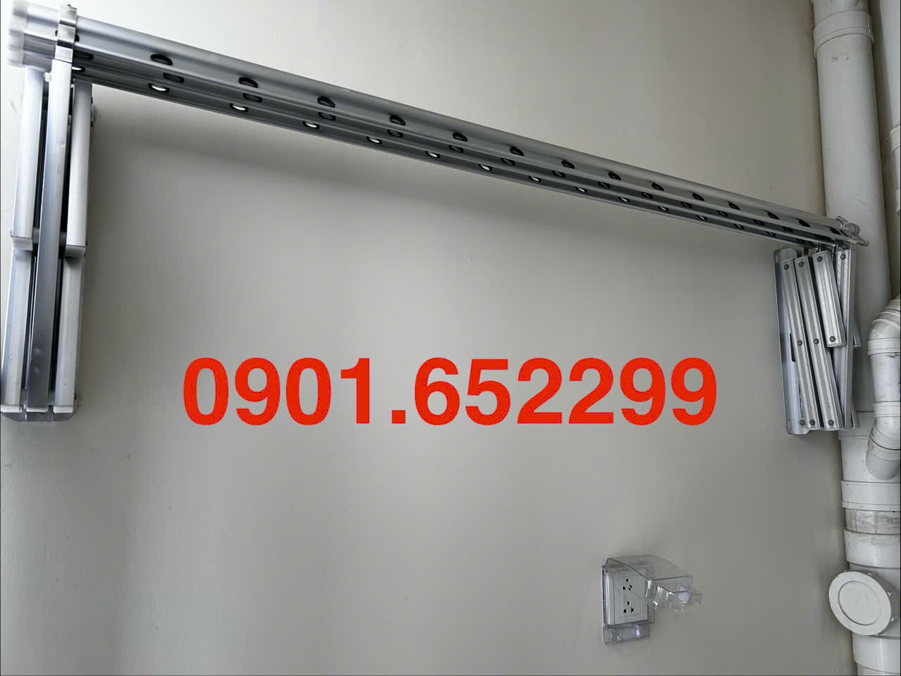 Thi công giàn phơi thông minh tại khu dân cư Bửu Long