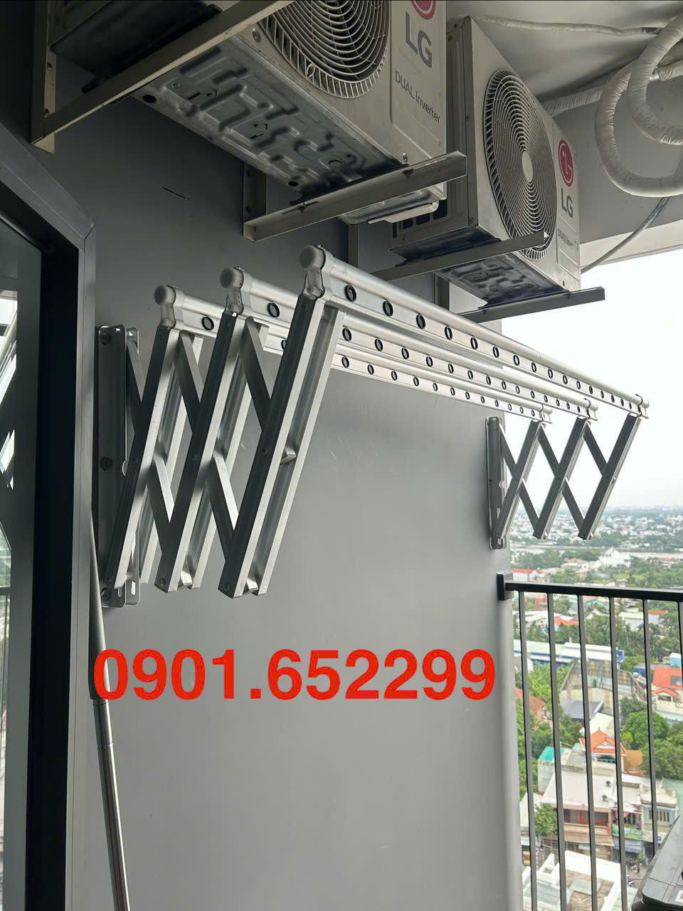 Thi công giàn phơi thông minh tại phường Tân Đông Hiệp