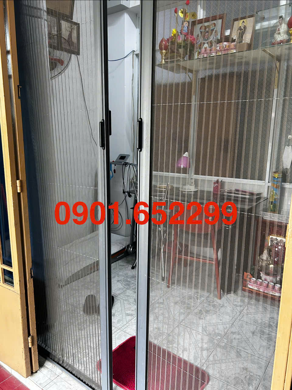 Thi công ,lắp đặt cửa lưới chống muỗi tại Bến Gỗ