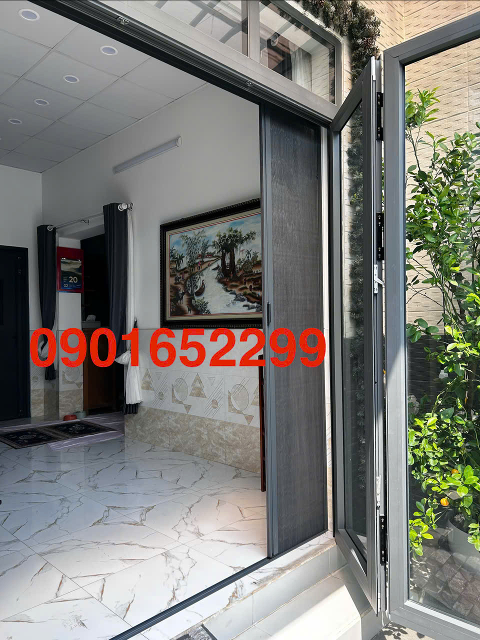 Thi công,lắp đặt cửa lưới chống muỗi tại khu dân cư Bửu Long