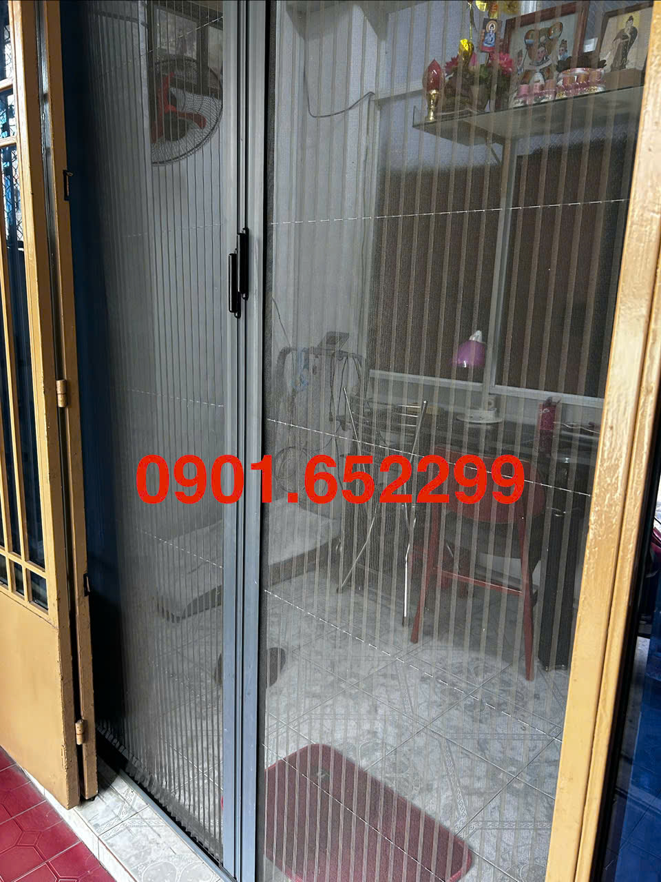 Thi công,lắp đặt cửa lưới chống muỗi tại vĩnh cửu