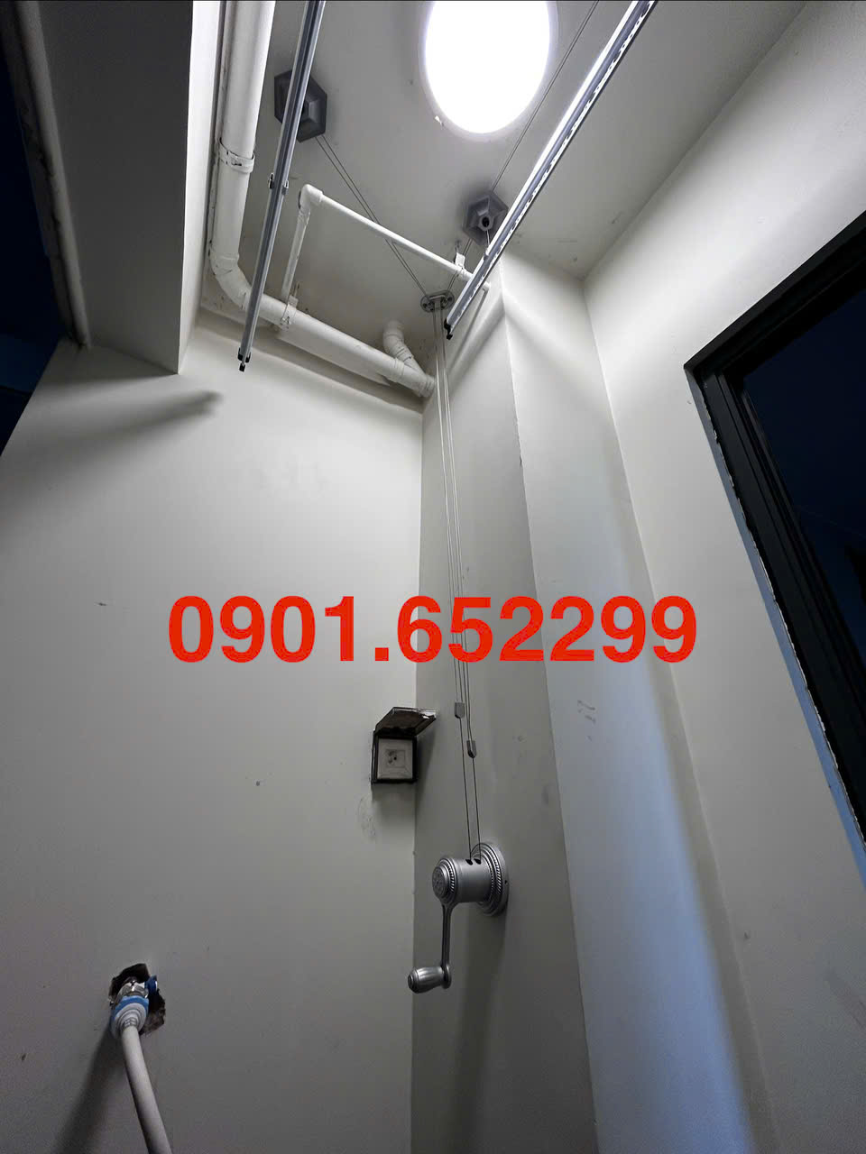 Thi công ,lắp đặt giàn phơi gắn trần tại chung cư A1/A2