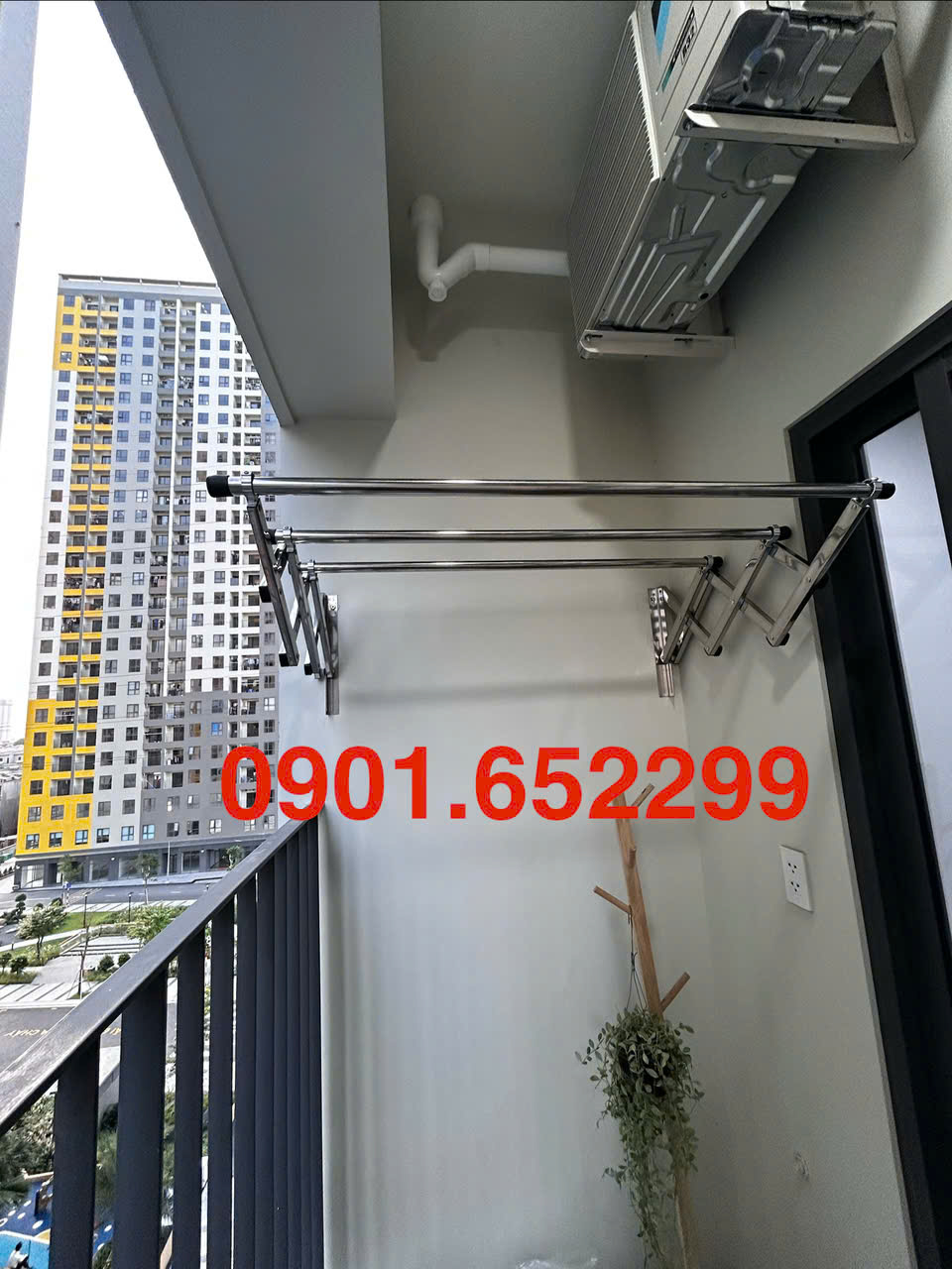 Thi công ,lắp đặt giàn phơi gắn tường tại Trảng Bom