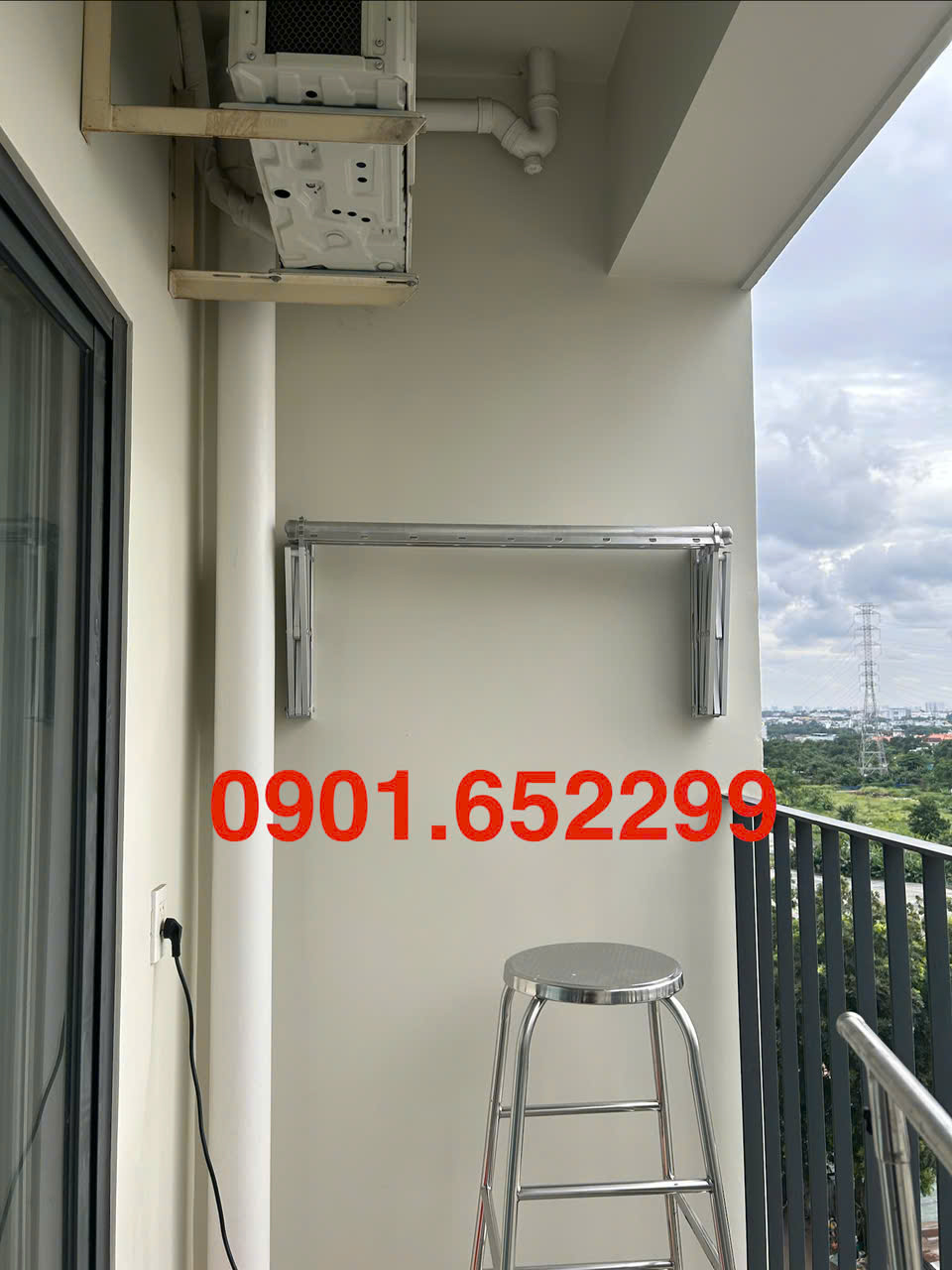 Thi công ,lắp đặt giàn phơi gắn tường tại Trảng Bom