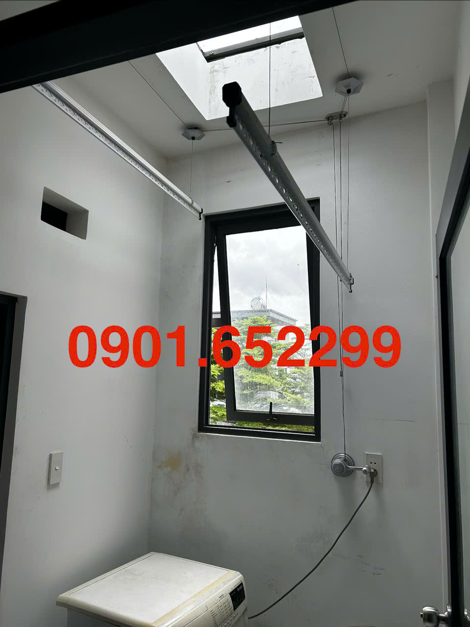 Thi công ,lắp đặt giàn phơi thông minh tại chung cư B1/B2