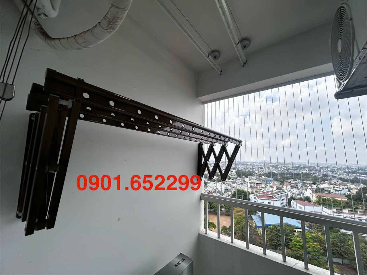 Thi công ,lắp đặt giàn phơi thông minh tại Long Thành