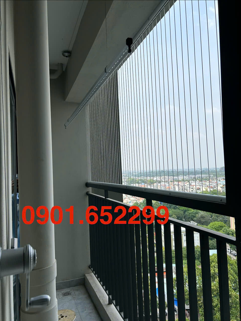 Thi công lưới an toàn ban công tại Bến Gỗ - Đồng Nai