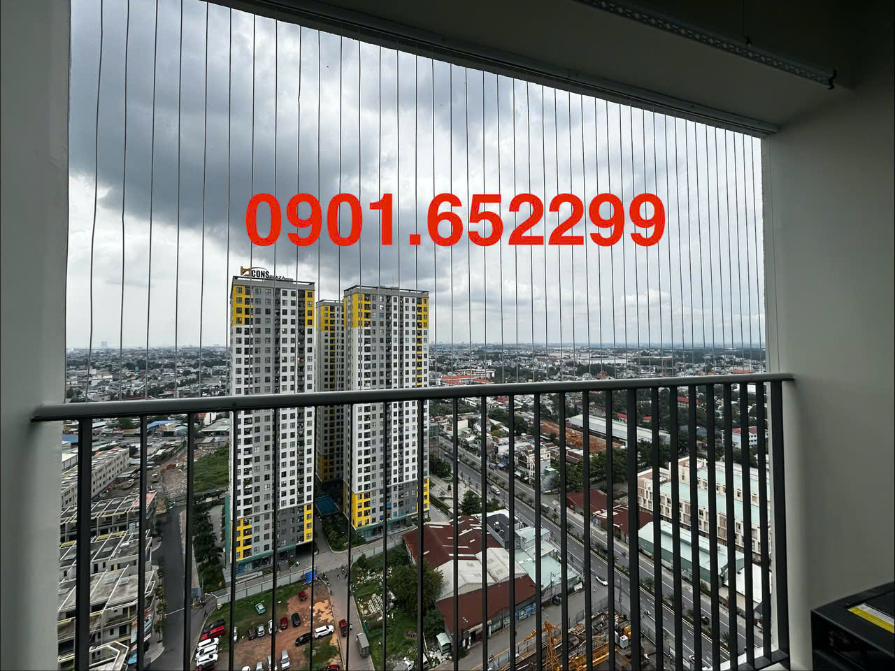 Thi công lưới an toàn ban công tại Long Thành