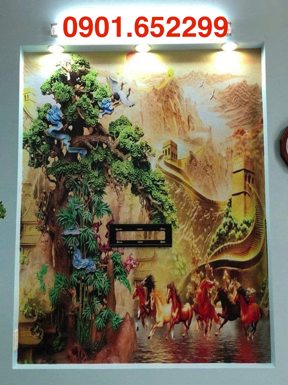 Thi công tranh dán tường tại nhà ở Biên Hòa nhanh-chuyên nghiêp