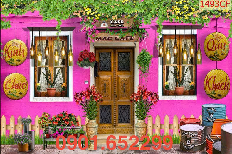 Tranh dán tường 3D tại Đồng Nai thi công tại nhà trọn gói