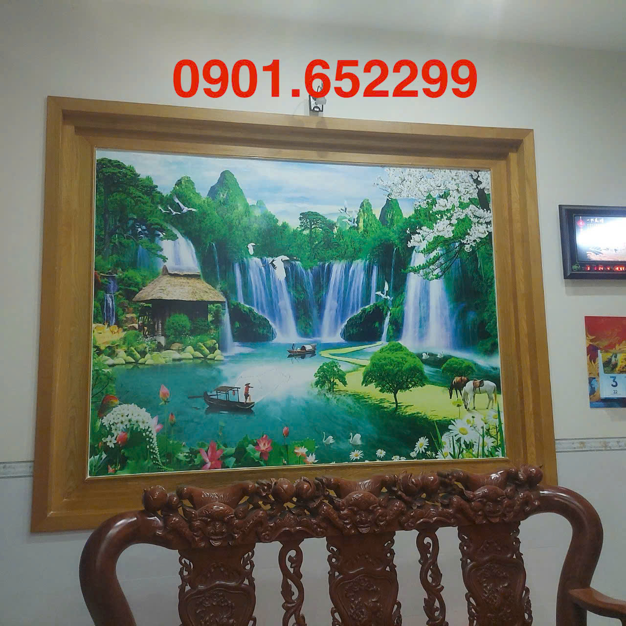 Tranh dán tường Biên Hòa Đồng Nai thi công tại nhà mẫu đẹp