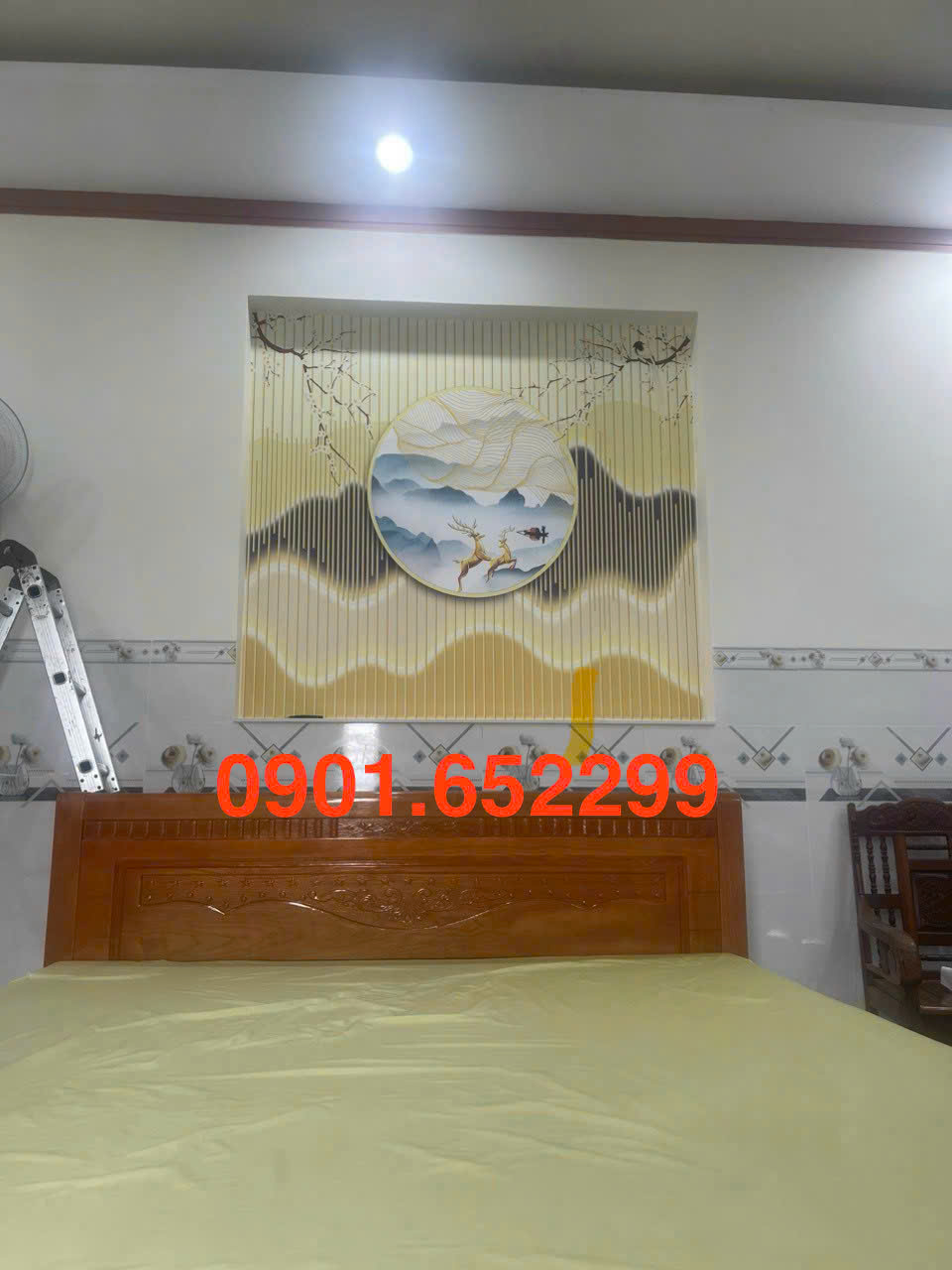 Tranh dán tường Biên Hòa thi công tại nhà bền đẹp,giá tốt