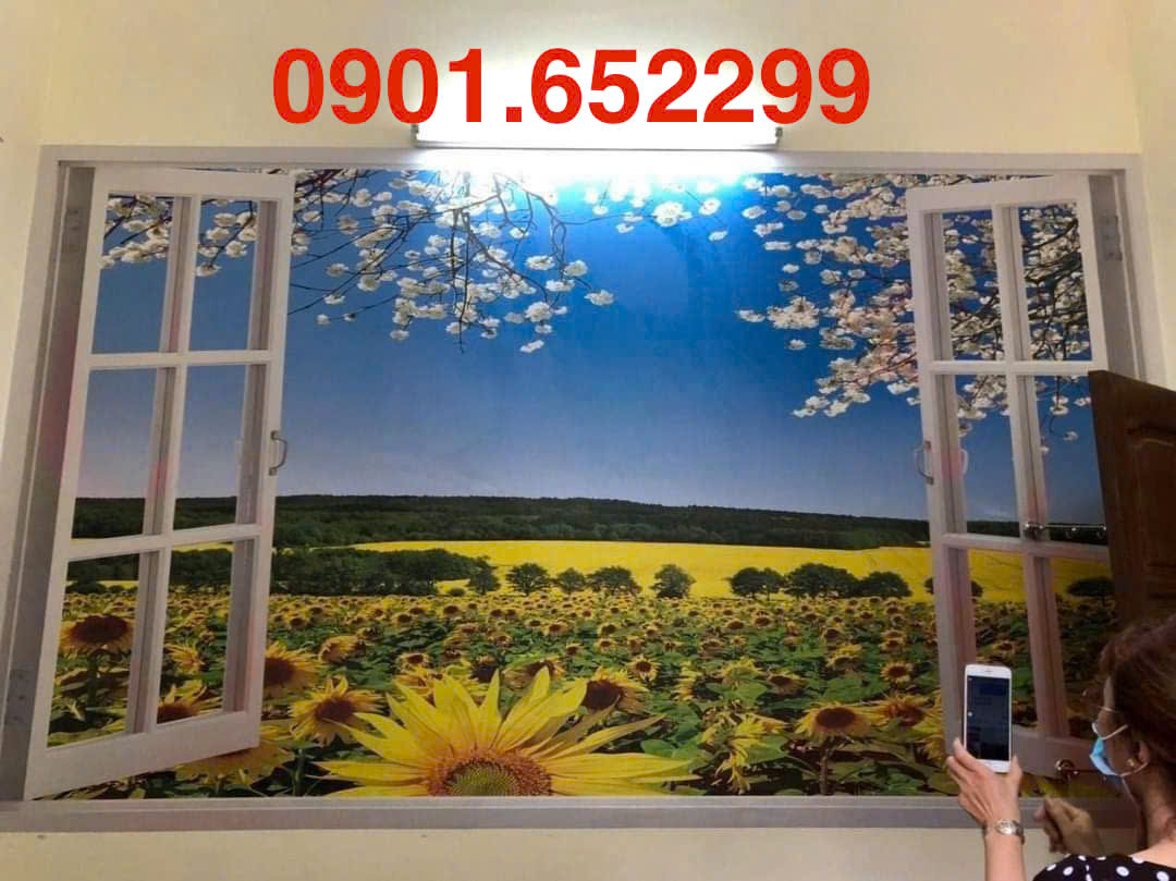 Tranh dán tường Biên Hòa thi công tại nhà giá rẻ,đẹp
