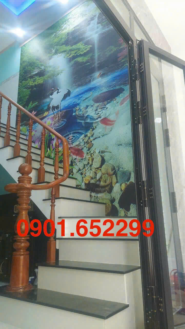 Tranh dán tường Biên Hòa thi công trọn gói