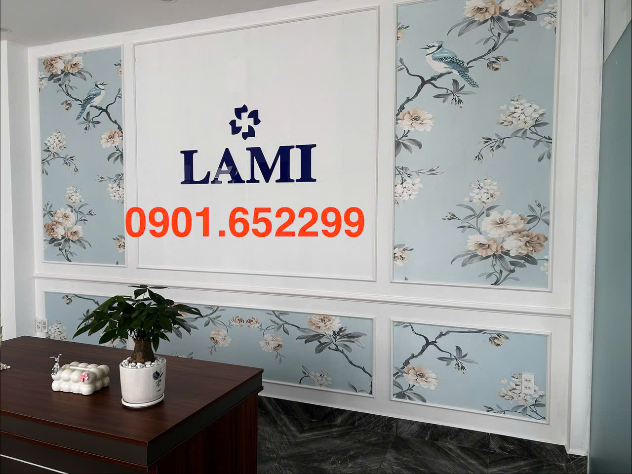 Tranh dán tường Biên Hòa thi công trọn gói