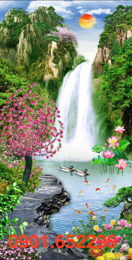 Tranh dán tường Đồng Nai thi công tại nhà-bền đẹp, bảo hành dài